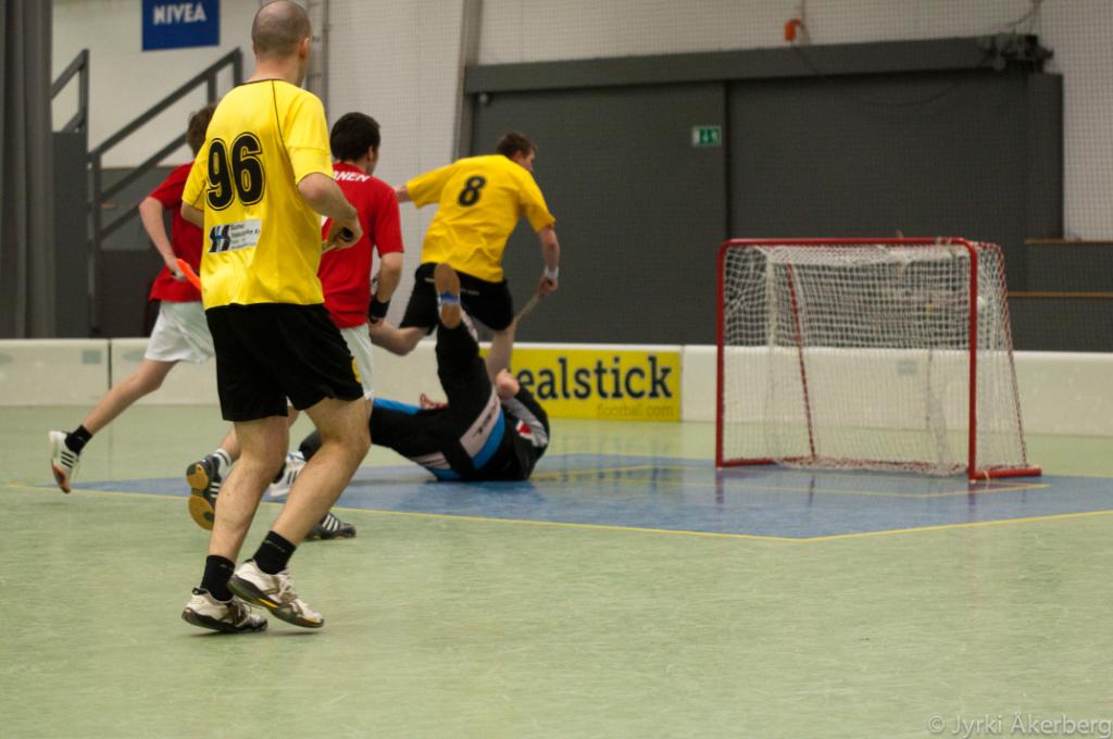 Sami Wasama iskee 2-0 maalin Häjyjä vastaan. (Kuva: Mikko Merranti)