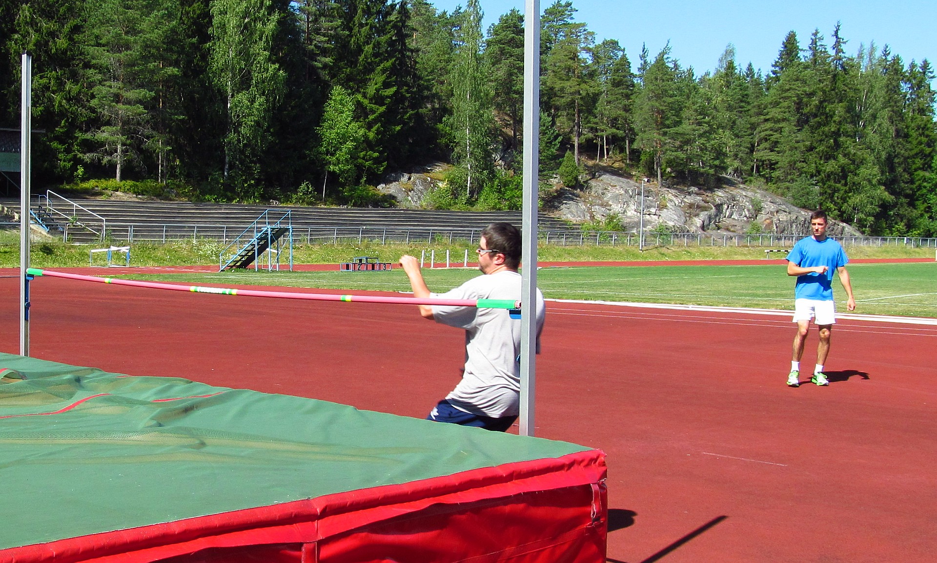 Simo Pilpola aloituskorkeudessaan.